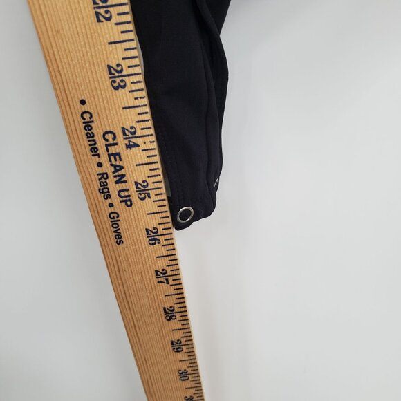 Free People Long Sleeve V Neck Bodysuit Women Size Small Petite Black - Picture 8 of 11